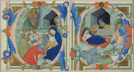 The Adoration of the Magi, in the initial 